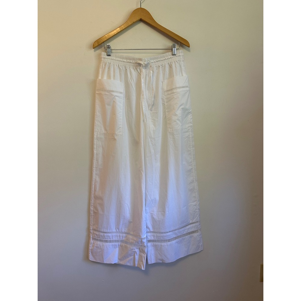 NWT Everlane Organic Cotton Wide Leg Pants in White | Size Medium